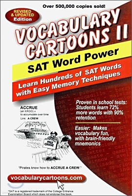 Vocabulary Cartoons II, SAT Word Power: Learn Hundreds of SAT Words with Easy Memory Techniques