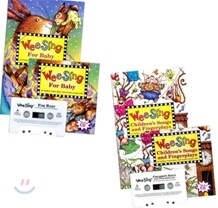 Wee Sing For Baby + Wee Sing Children's Song and Fingerplays 2종 Combo Set (Book +CD +Tape)