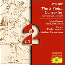 Gindon Kremer / Kim Kashkashian / Nikolaus Harnoncourt 모차르트: 바이올린 협주곡 전집 - 기돈 크레머, 아르농쿠르