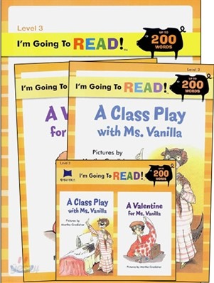 [I&#39;m Going to READ!] Level 3 : A Class Play with Ms. Vanilla / A Valentine for Ms. Vanilla (Workbook Set)