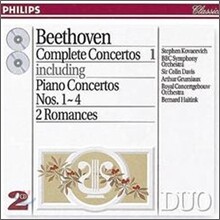 Beethoven : Complete Concertos Vol.1ㆍPiano Concertos Nos.1 - 4 etc. : KovacevichㆍDavis