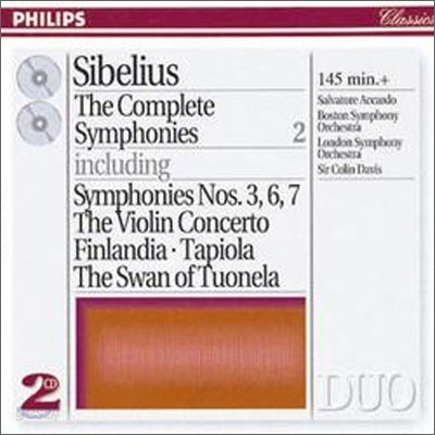 Sibelius : The Complete Symphonies, etc. Vol.2 : AccardoㆍDavis