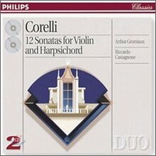 Corelli : 12 Sonatas for violin & harpsichord : GrumiauxㆍCastagnone