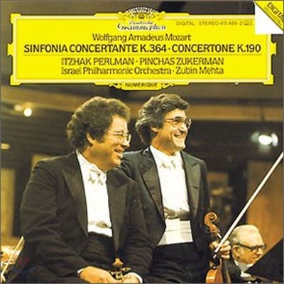 Itzhak Perlman / Zubin Mehta 모차르트 : 신포니아 콘체르탄테 (Mozart: Sinfonia Concertante for Violin, Viola &amp; Orchestra in E flat major, K364)