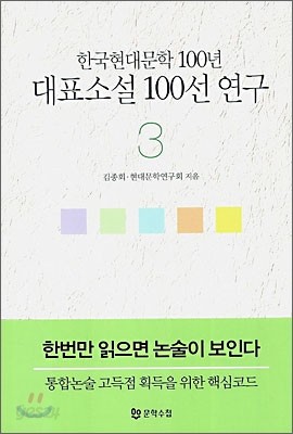 한국현대문학 100년 대표소설 100선 연구 3