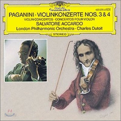 Paganini : Violin Concertos Nos.3 &amp; 4 : Salvatore AccardoㆍCharles Dutoit