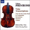 Roberto Diaz 윌리엄 프림로즈: 비올라를 위한 편곡집 (William Primrose: Viola Transcriptions)