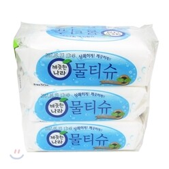 [한정38%DC]깨끗한나라 휴대용 물티슈 30매*3입