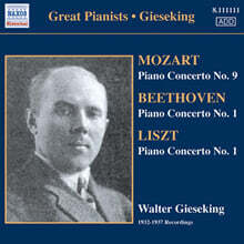 Walter Gieseking 모차르트: 피아노 협주곡 9번 / 베토벤: 피아노 협주곡 1번 / 리스트: 피아노 협주곡 1번 (Mozart: Piano Concerto K.271 'Jeunehomme' / Beethoven: Piano Concerto Op.15 / Liszt: Piano Concert
