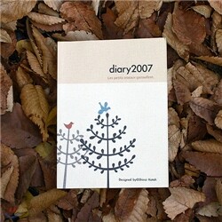 [할인]신지가토 2007 다이어리_나무와 새