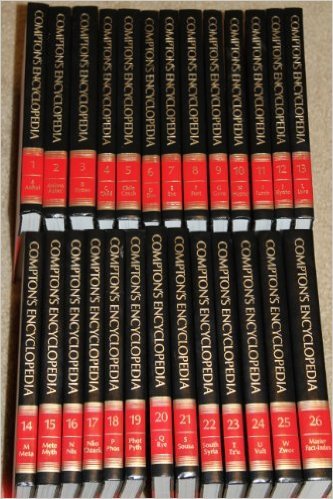 Compton&#39;s Encyclopedia 1988 Complete 26 Volume Set Hardcover 