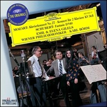 Emil & Elena Gilels 모차르트 : 2대의 피아노를 위한 협주곡 (Mozart : Piano Concerto K.595 & 365 / Schubert : Fantasy D940)