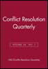 Conflict Resolution Quarterly, No. 1