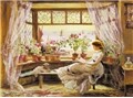 500pcs 책 읽는 소녀 (PL637)