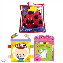 우리아기 헝겊책 세트(전3종)-코코코,사랑해요엄마,무당벌레헝겊책