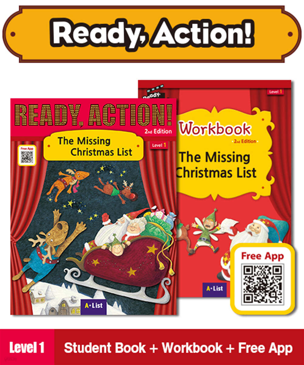 Ready Action Level 1 : The Missing Christmas List (SB+WB)