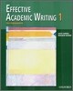 Effective Academic Writing 1 (The Paragraph) : Student Book