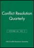 Conflict Resolution Quarterly