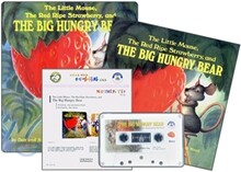 문진 영어동화 Best Combo Step 1 : The Little Mouse, The Red Ripe Strawberry, The Big Hungry Bear (Board Book Set)