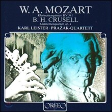 Karl Leister / Prazak Quartet 모차르트: 클라리넷 오중주 / 크루셀: 클라리넷 사중주 (Mozart / Crusell: Clarinet Quintet &amp; Quartet)