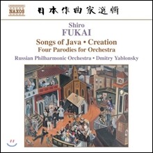 Dmitry Yablonsky 시로 후카이: 자바의 노래, 창조 (Shiro Fukai: Songs of Java, Creation, Four Parodies for Orchestra)