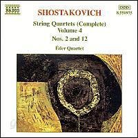 Eder Quartet / 쇼스타코비치 : 현악 사중주 2, 12번 (Shostakovich : String Quartets Vol.4 - No.2 Op.68, No.12 Op.133) (수입/8550975)