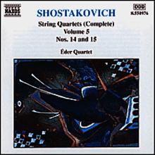 쇼스타코비치 : 현악 사중주 14, 15번 (Shostakovich : String Quartets Vol.5 - No.14 Op.142, No.15 Op.144)(CD) - Eder Quartet
