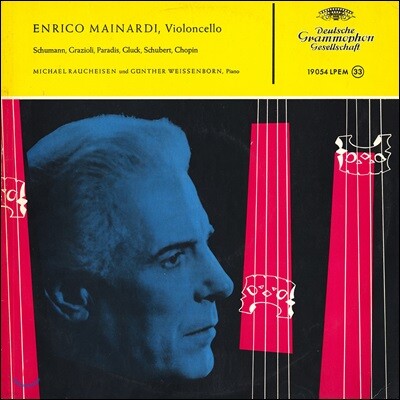 Enrico Mainardi 엔리코 마이나르디 첼로 소품집 (Schumann, Grazioli, Paradis, Gluck, Schubert, Chopin) [LP]