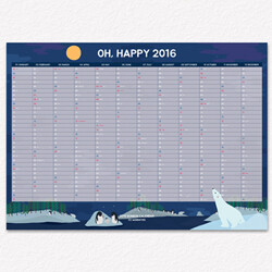[22%할인]2016 본본 연간 포스터 캘린더_문라이트