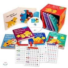 스팟 보드북 베스트 10종 세트 (CD 1장 포함) : My First Spot Lift the Flap 10 Books Library Set