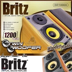 ◆무료배송초특가◆[BRITZ] BR-1000A 2way 스테레오 원목스피커/최대출력1200W