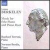 Raphael Terroni / Norman Beedie 레녹스 버클리: 피아노 독주와 이중주 작품 (Lennox Berkeley: Music for Solo Piano and Piano Duet)