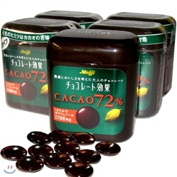 [다크초콜릿] 일본, 코우카 카카오 초콜릿(통)72% (5개세트)