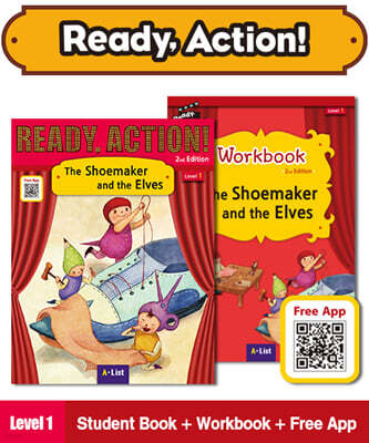 Ready Action Level 1 : The Shoemaker and the Elves (Student Book+WorkBook)