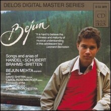 Bejun Mehta 헨델 / 슈베르트 / 브람스 / 브리튼: 가곡과 오페라 아리아 (Handel / Schubert / Brahms / Britten: Songs &amp; Arias) 베준 메타