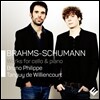 Bruno Philippe / Tanguy de Williencourt 브람스 / 슈만: 첼로과 피아노를 위한 작품 (Brahms & Schumann: Works for cello & piano)