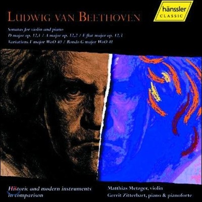 Matthias Metzger 베토벤: 바이올린 소나타 비교 연구집 - 현대악기와 시대악기 (Beethoven: Sonatas for Violin and Piano)
