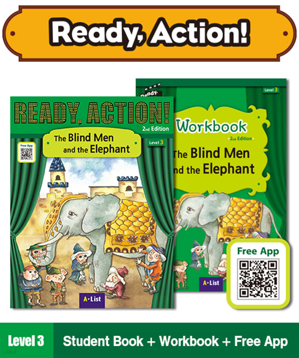 Ready Action Level 3 : The Blind Men and the Elephant (SB+WB)