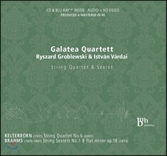 Galatea Quartett 켈테르보른: 현악 사중주 6번 / 브람스: 현악 육중주 1번 (Kelterborn: String Quartet / Brahms: String Sextett Op.18)