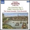 Avison Ensemble 찰스 에비슨: 협주곡집 (Charles Avison: Six Concertos Op.3, Eight Concertos Op.4)