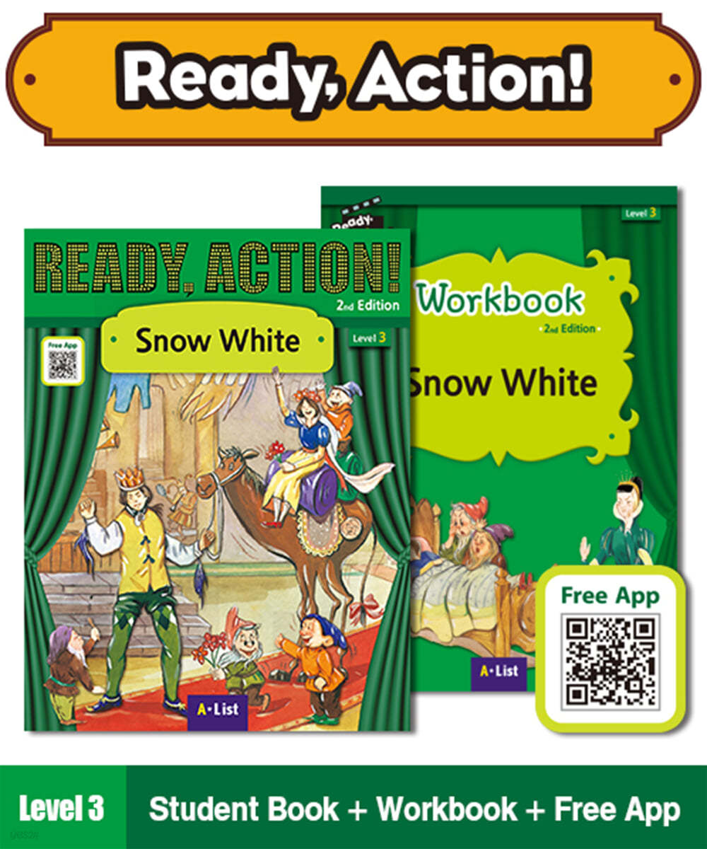 (NEW-2023) Pack - Ready Action Level 3 : Snow White (SB+WB+Free App)