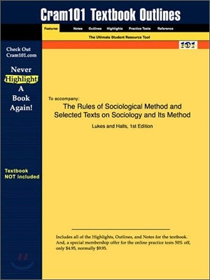 Studyguide for The Rules of Sociological Method and Selected Texts on Sociology and Its Method by Halls, Lukes &amp;, ISBN 9780029079409