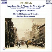 Stephen Gunzenhauser 드보르작: 교향곡 9번 '신세계로부터', 교향적 변주곡 (Dvorak: Symphony Op.95 'From the New World', Symphonic Variations)