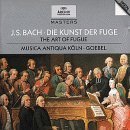 hard Goebel, Musica Antiqua Koln / 바흐 : 푸가의 기법 (Bach : The Art Of Fugue BWV1080) (수입/4472932)