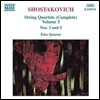 Eder Quartet 쇼스타코비치: 현악 사중주 전곡 3집 - 3, 5번 (Shostakovich: Complete String Quartets Vol.3 - Op.73, Op.92)