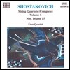 Eder Quartet 쇼스타코비치: 현악 사중주 전곡 5집 - 14, 15번 (Shostakovich: Complete String Quartets Vol.5 - Op.142, Op.144)