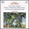Jordi Maso 몸푸: 피아노 작품 3집 - 쇼팽 주제에 의한 변주곡 (Frederic Mompou: Piano Music - Paisajes, Variations sur un Theme de Chopin)