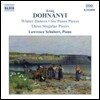 Lawrence Schubert 도흐나니: 피아노 작품 2집 - 겨울 춤곡, 여섯 개의 피아노 소품 (Erno Dohnanyi: Winter Dances, Piano Pieces, 3 Singular Pieces)