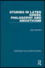 Studies in Later Greek Philosophy and Gnosticism