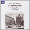 Aradia Ensemble 삼마르티니: 여섯 개의 교향곡 1730-1750 (Giovanni Battista Sammartini: Symphonues J-C4, 9, 16, 23, 36 & 62)